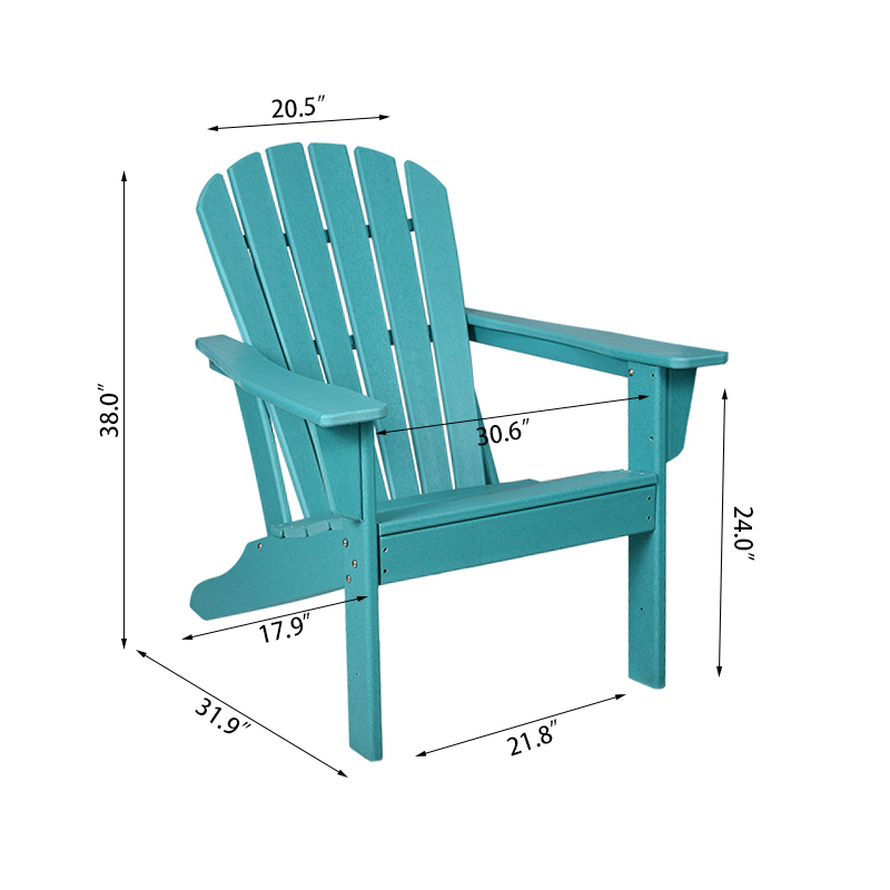 Chaise Adirondack Fix à dossier haut