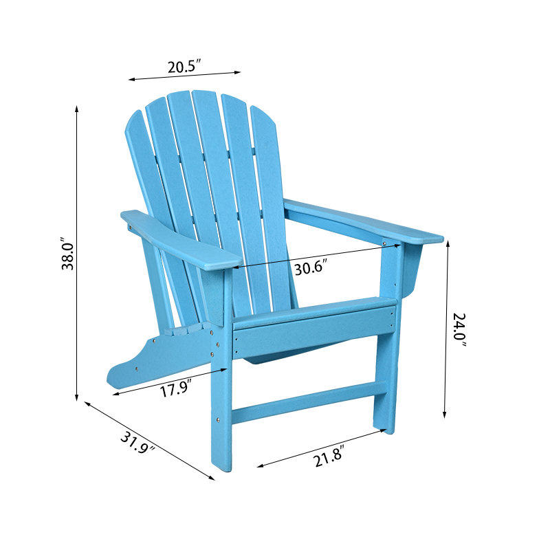 Chaise Adirondack Fix à dossier haut