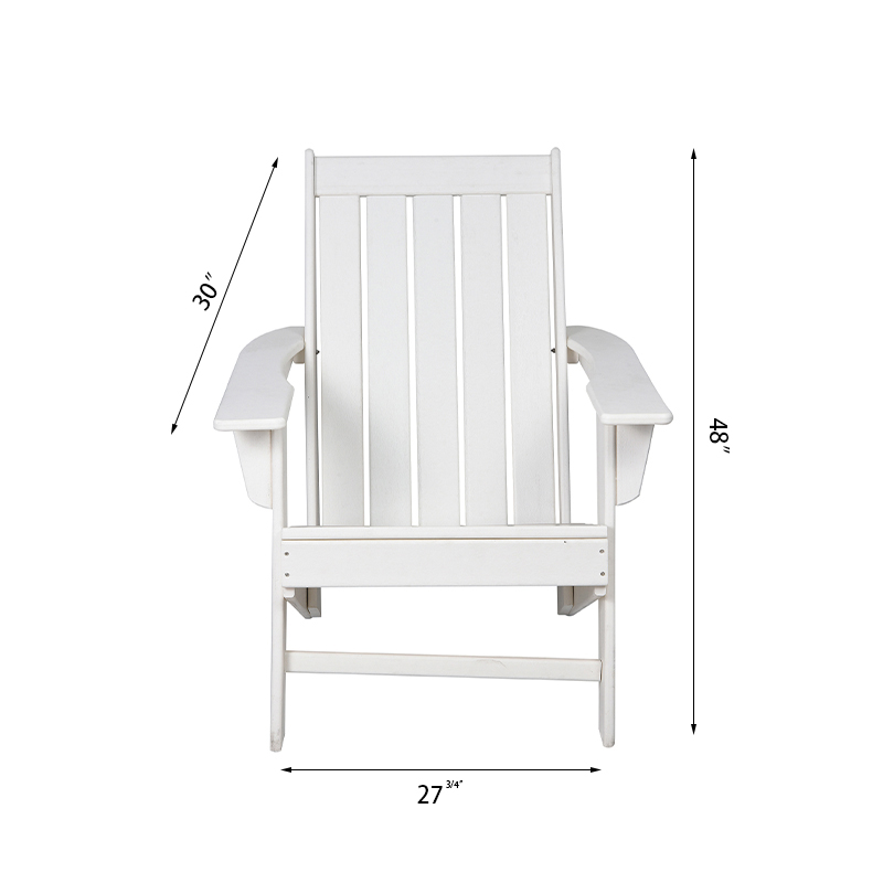 Chaise Adirondack d'extérieur à siège surdimensionné et accoudoirs larges