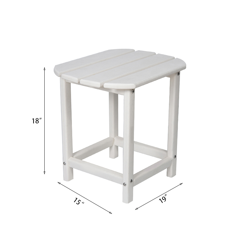 Table d'appoint de patio ovale