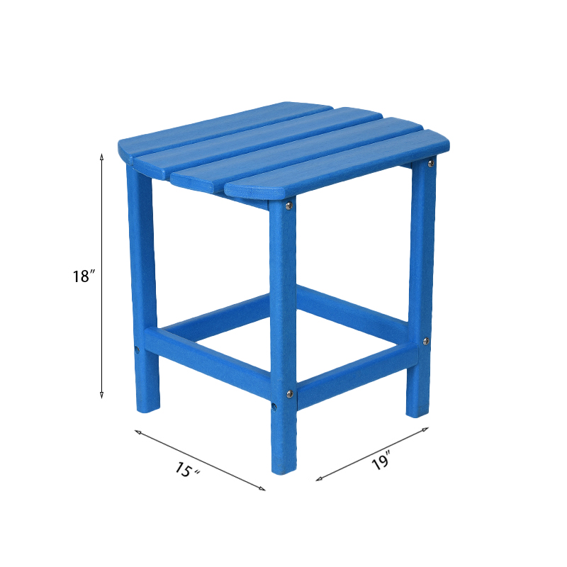 Table d'appoint de patio ovale